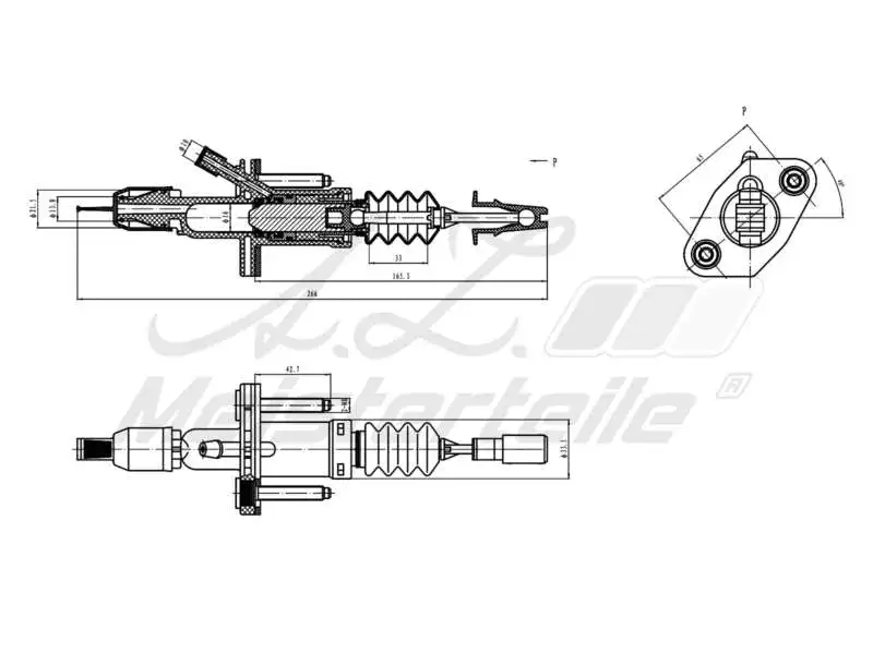 Master Cylinder, clutch (AZMT-47-030-1022)