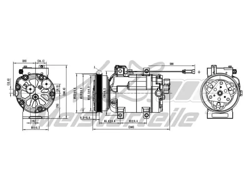 Compressor, air conditioning (AZMT-45-041-1015)