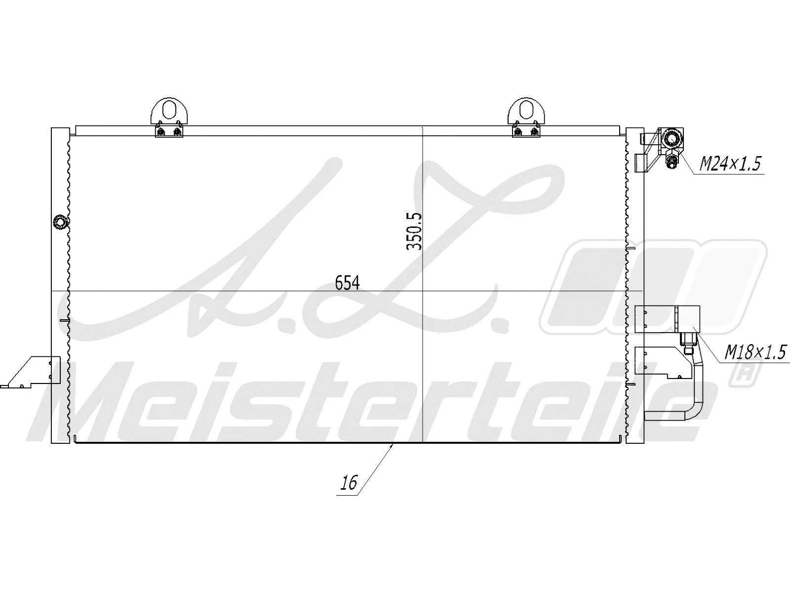 Condenser, air conditioning (AZMT-45-030-1457)