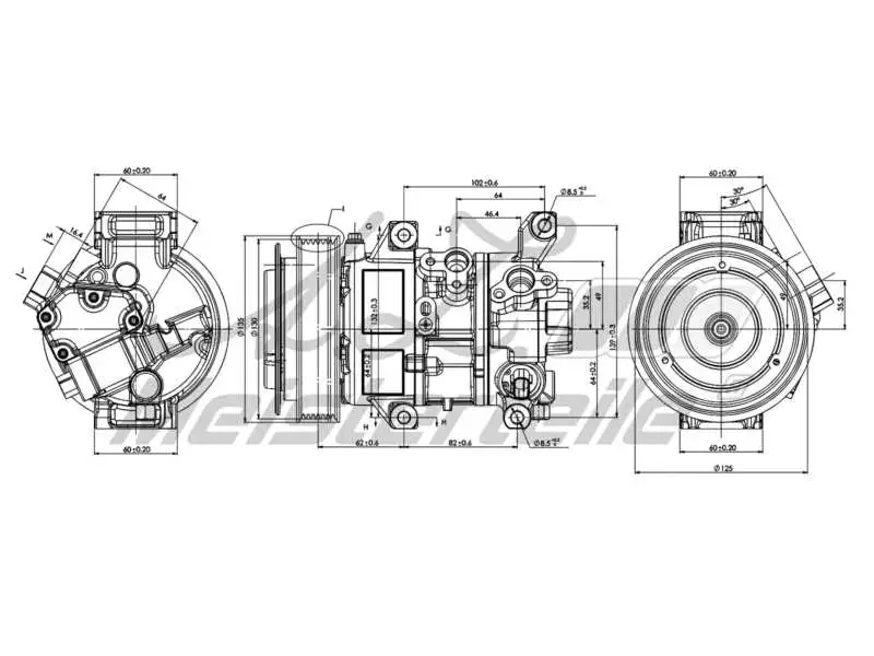 Compressor, air conditioning (AZMT-45-041-1119)