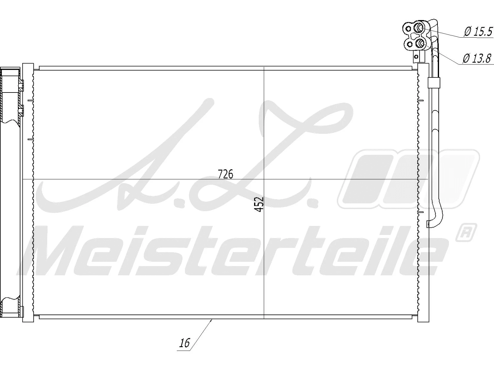 Condenser, air conditioning (AZMT-45-030-1456)