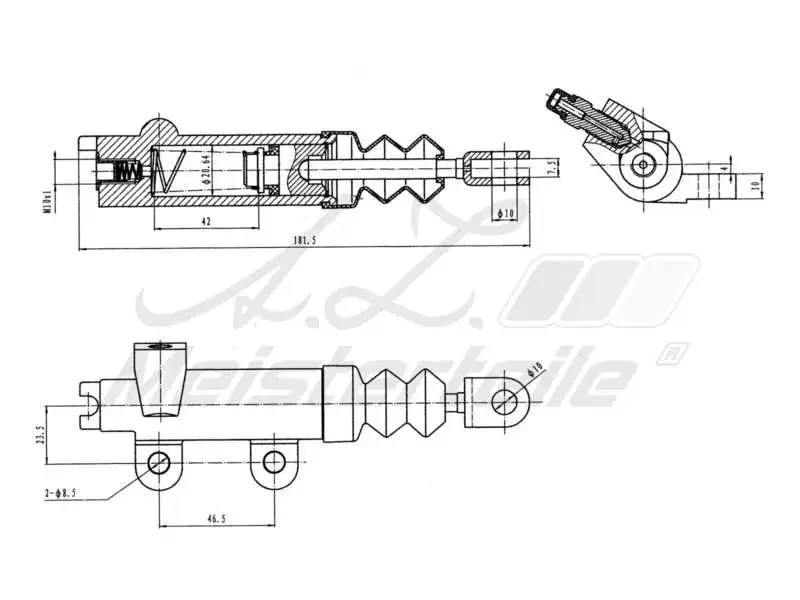 Slave Cylinder, clutch (AZMT-47-031-1019)