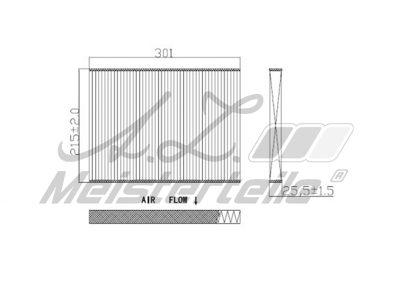 Filter, cabin air (AZMT-41-010-1515)