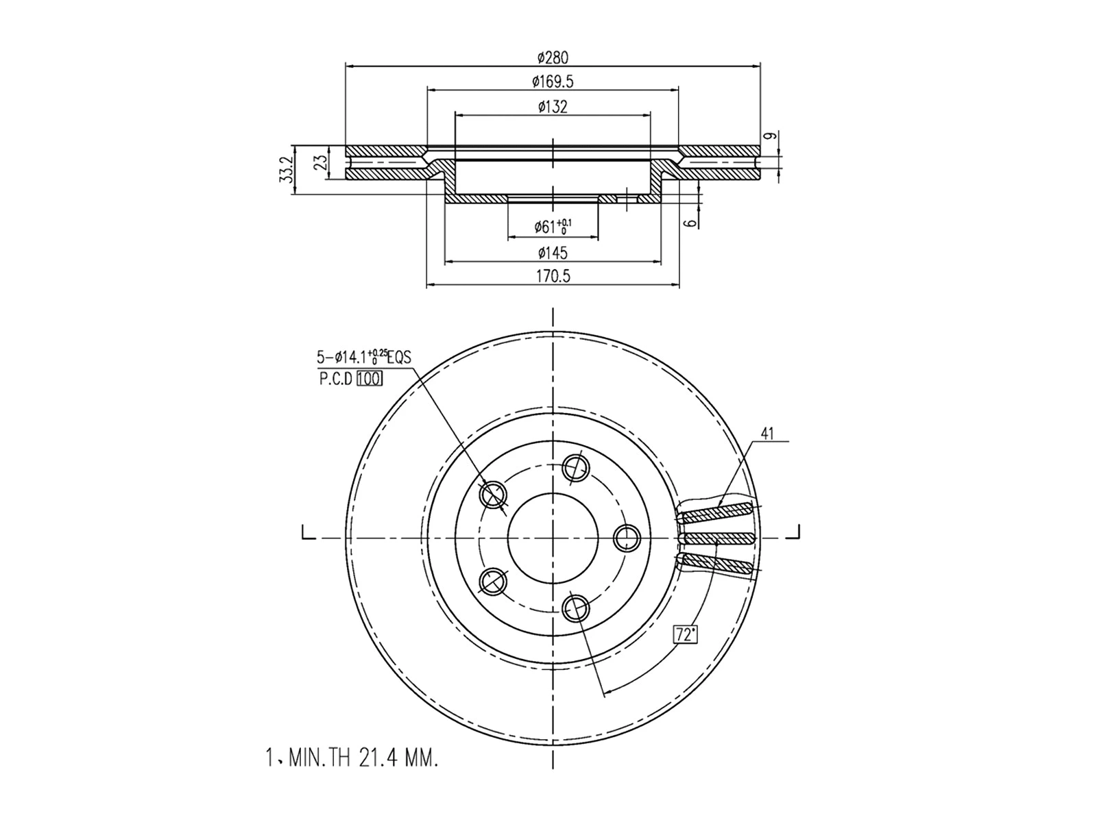 Brake Disc (AZMT-44-024-1087)