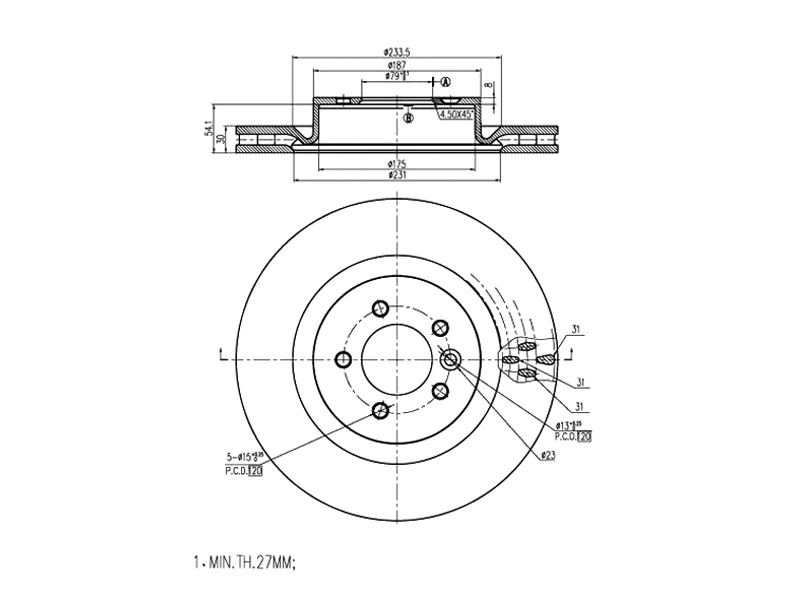 Brake Disc (AZMT-44-024-1232)