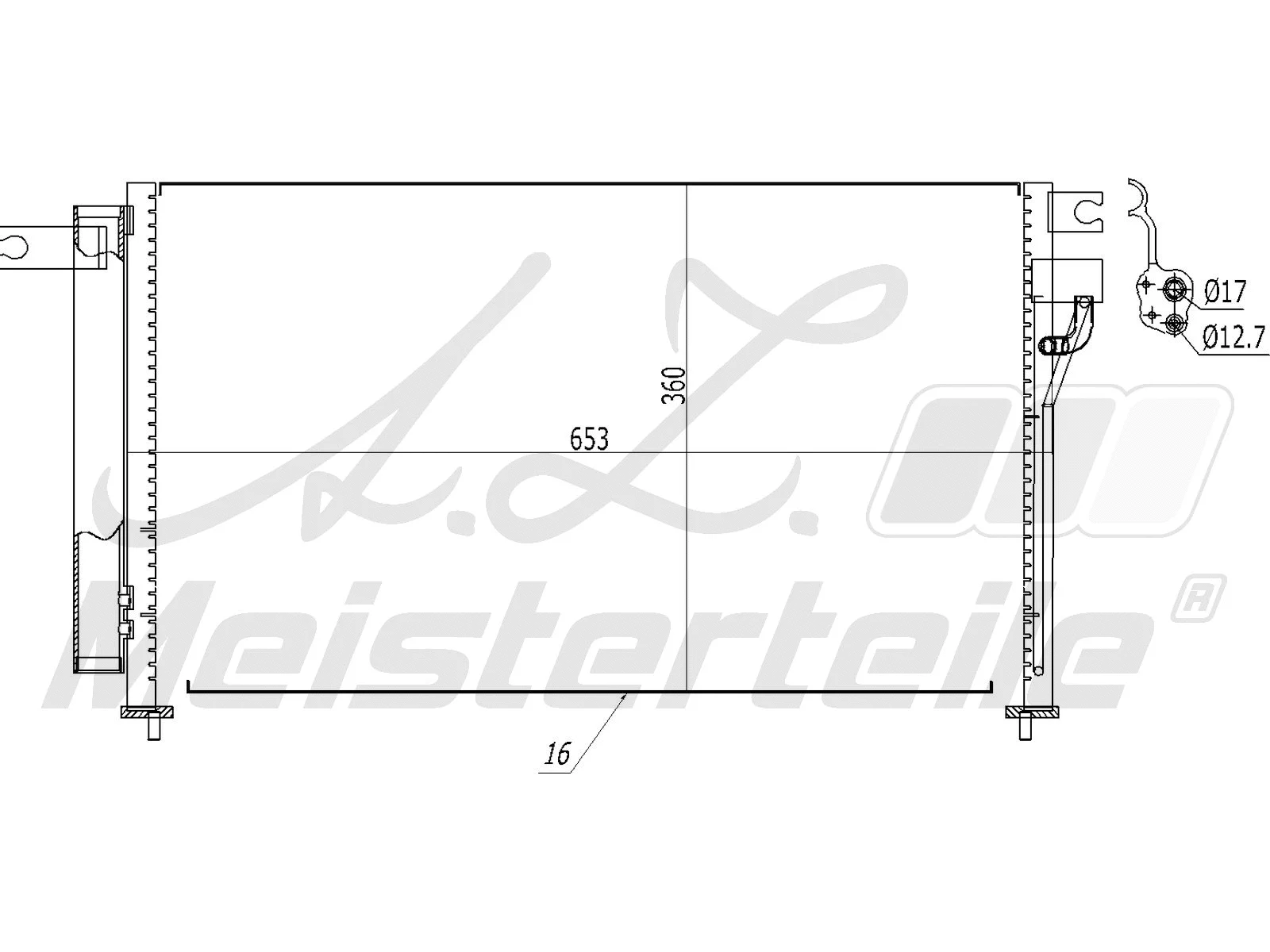 Condenser, air conditioning (AZMT-45-030-1130)