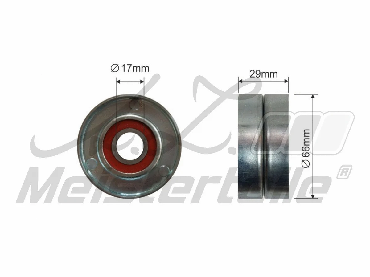 Deflection/Guide Pulley, V-ribbed belt