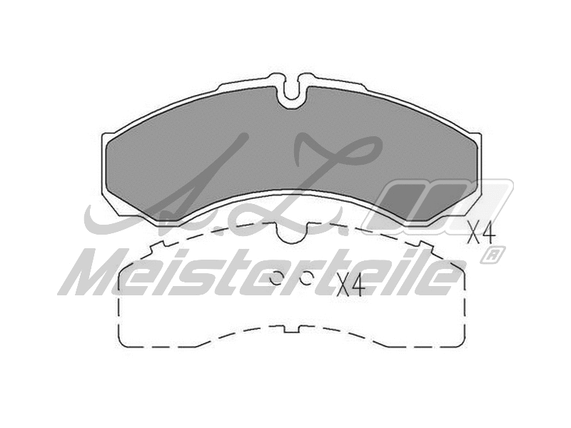 Brake Pad Set, disc brake (AZMT-44-022-2177)