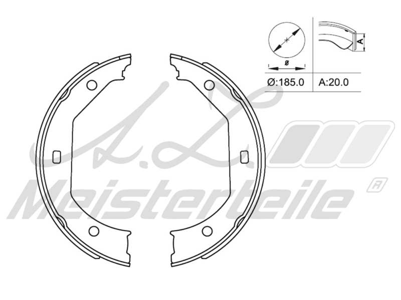 Brake Shoe Set (AZMT-44-026-1070)