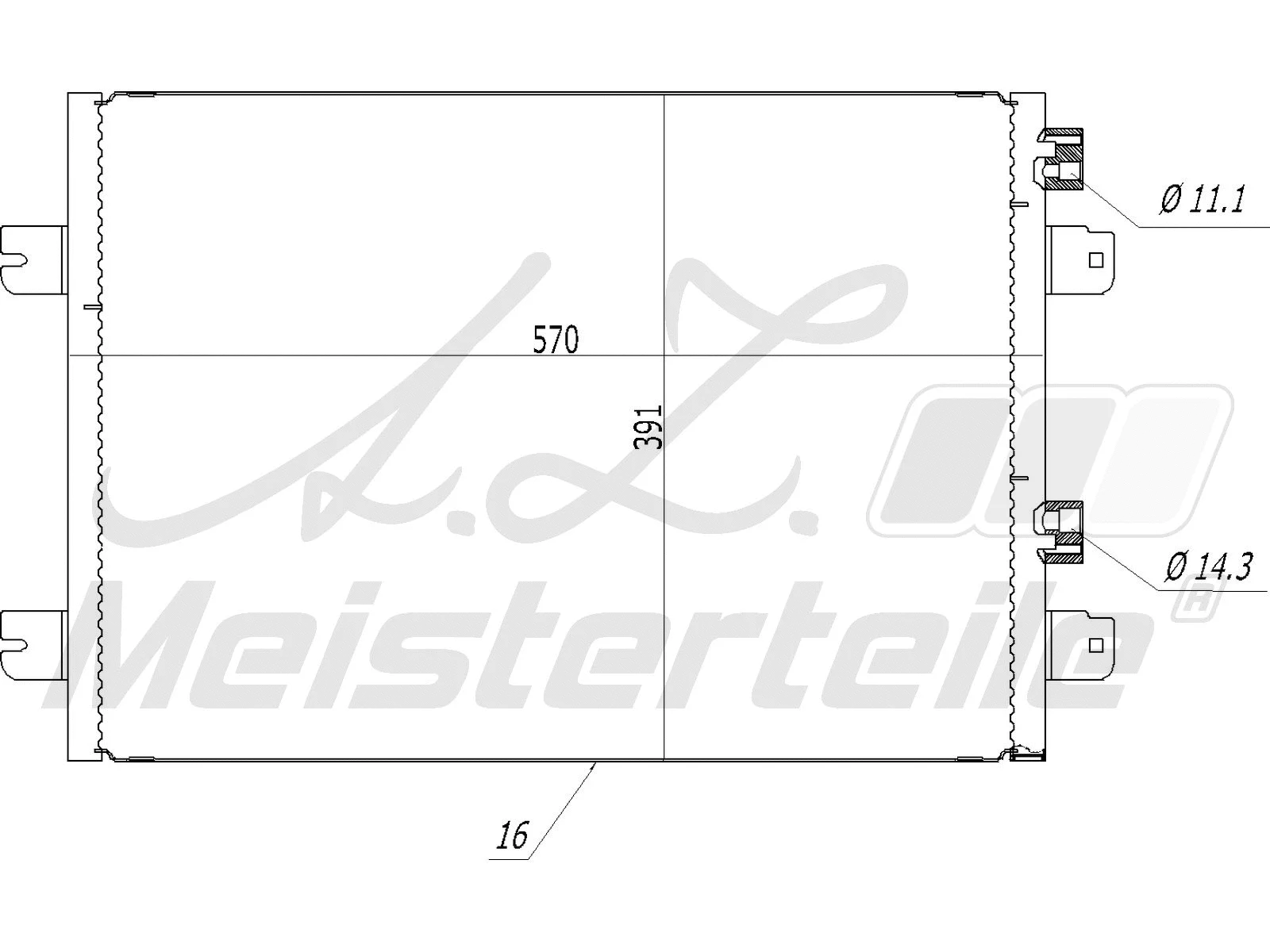 Condenser, air conditioning (AZMT-45-030-1180)