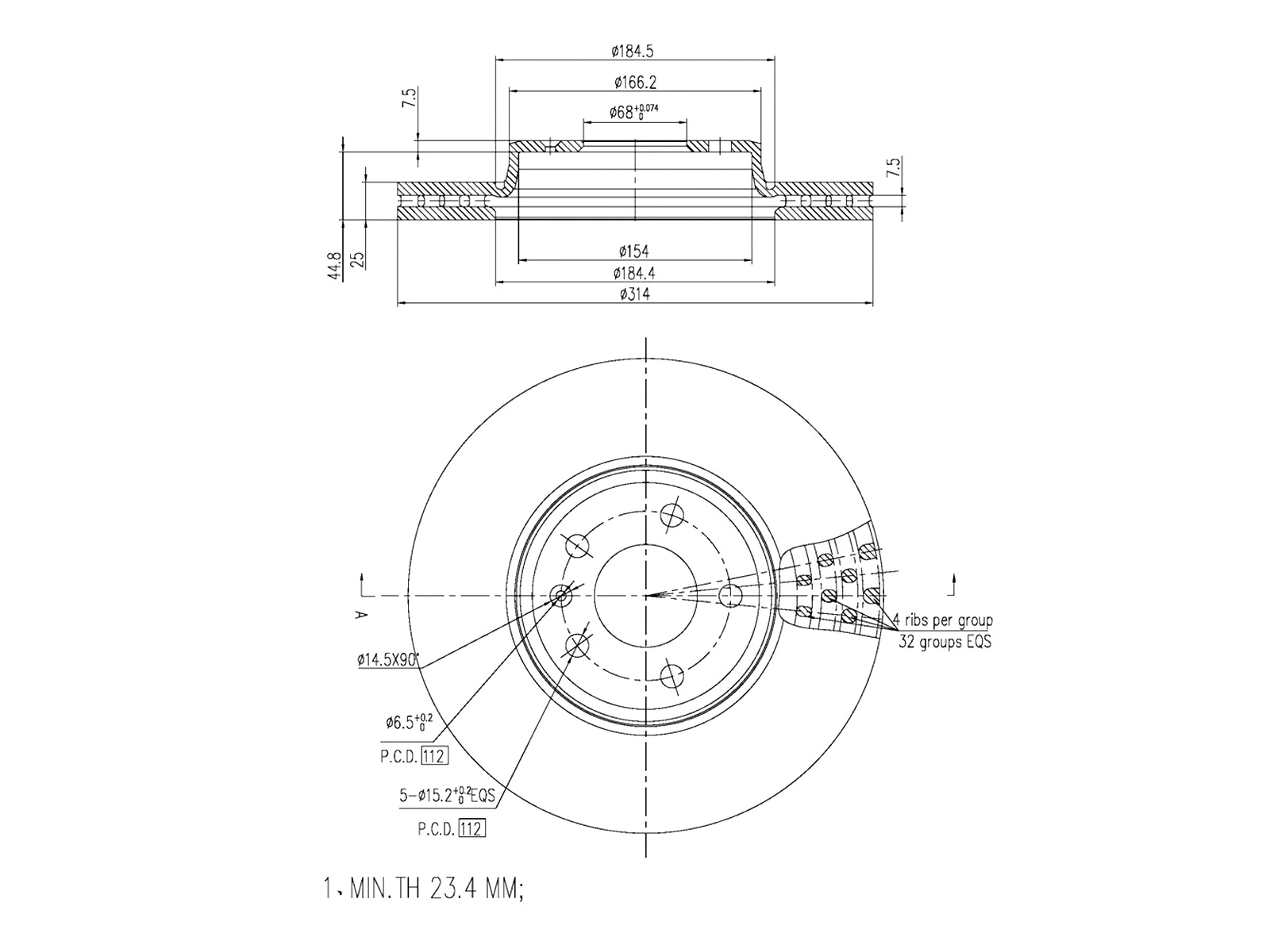 Brake Disc (AZMT-44-024-1339)