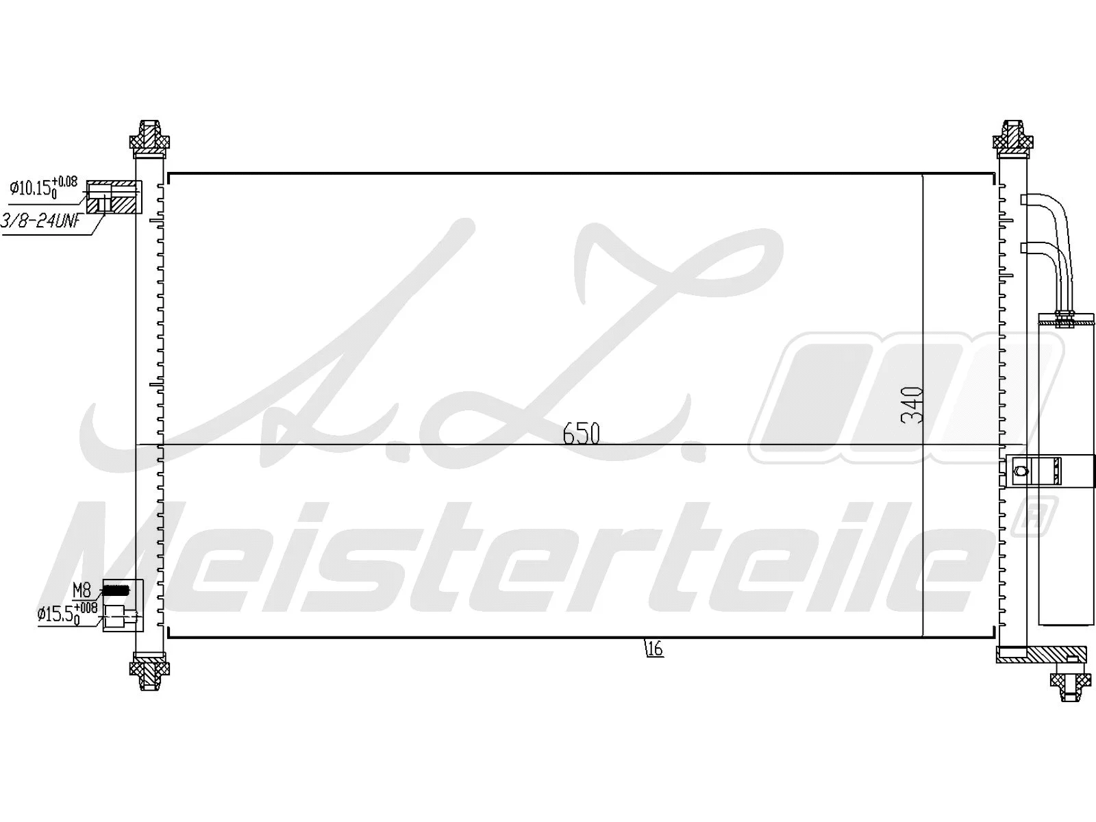 Condenser, air conditioning (AZMT-45-030-1132)