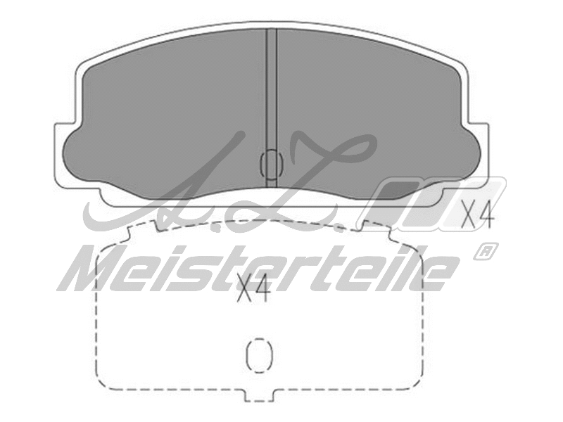 Brake Pad Set, disc brake (AZMT-44-022-2218)