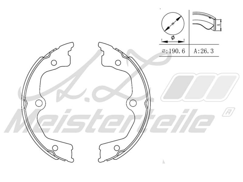 Brake Shoe Set (AZMT-44-026-1445)
