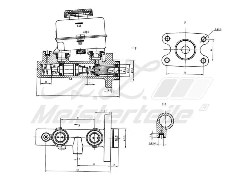 Brake Master Cylinder (AZMT-44-110-1097)