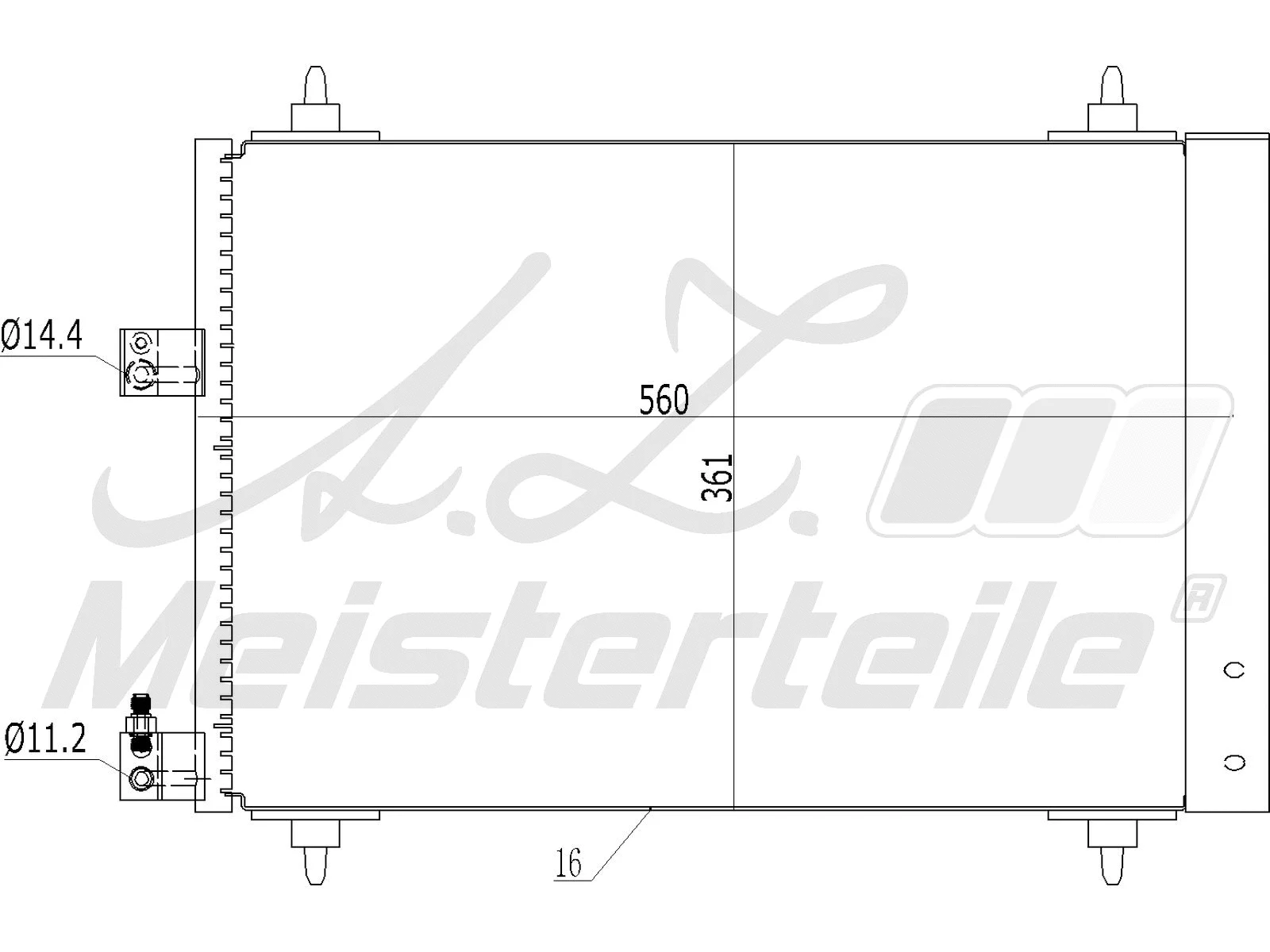 Condenser, air conditioning (AZMT-45-030-1045)