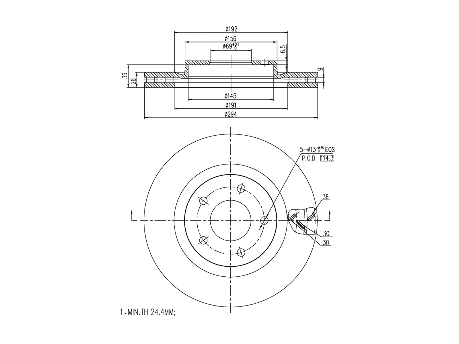 Brake Disc (AZMT-44-024-1319)