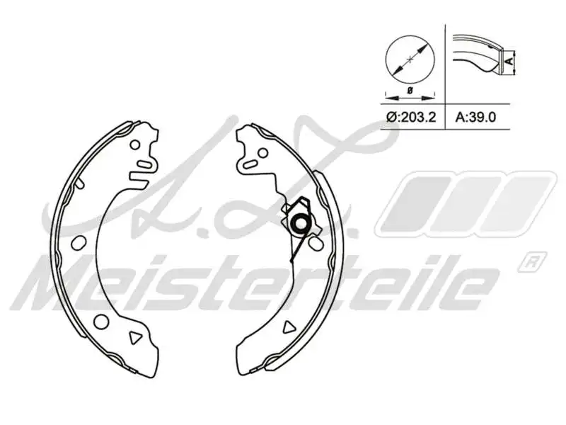 Brake Shoe Set (AZMT-44-026-1259)