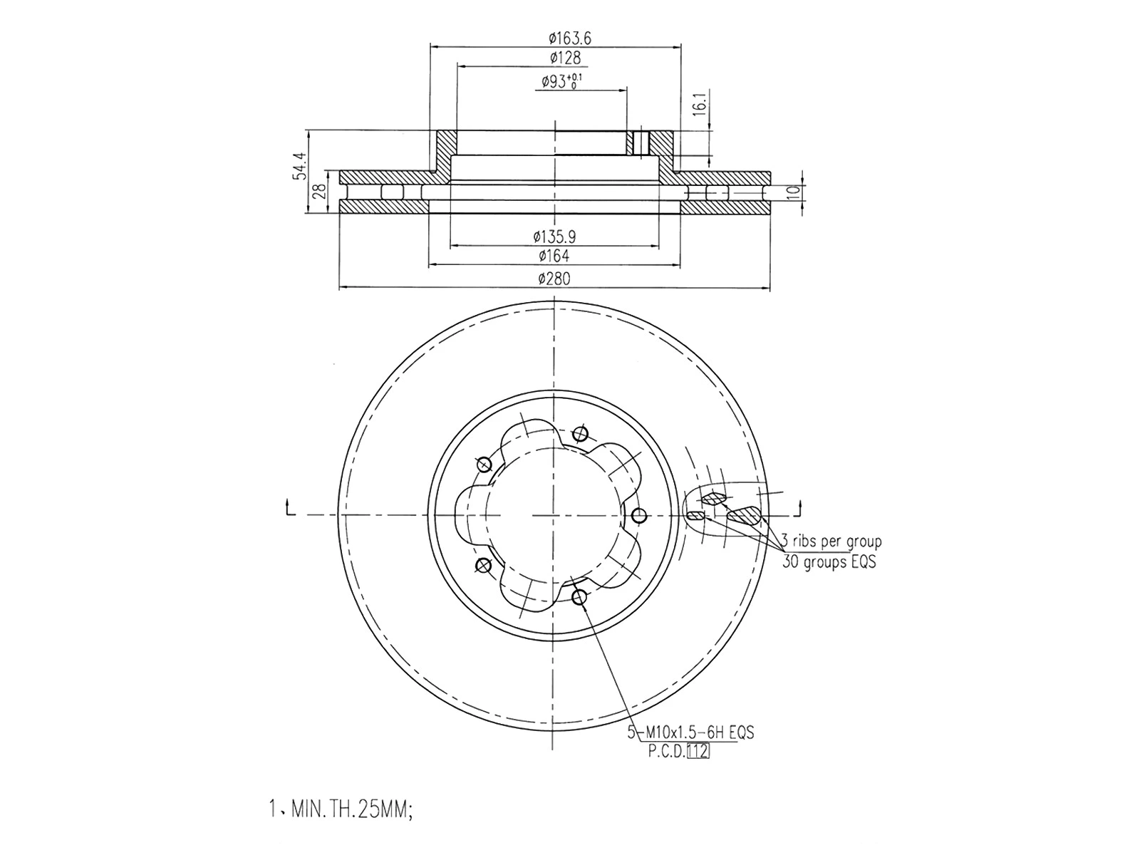 Brake Disc (AZMT-44-024-1278)