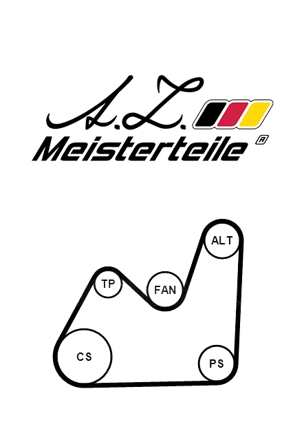 V-Ribbed Belt Set (AZMT-20-030-1058)