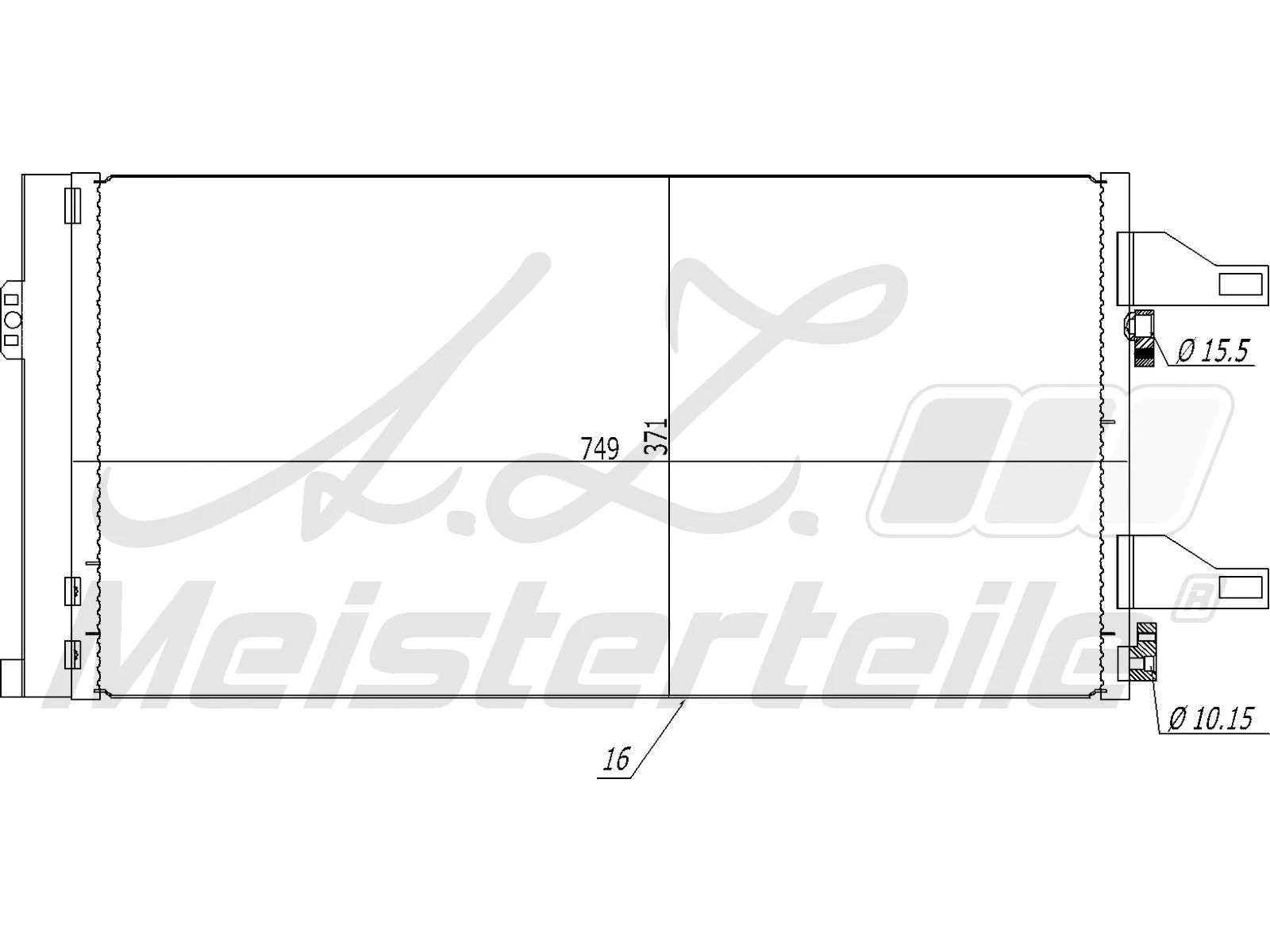 Condenser, air conditioning (AZMT-45-030-1520)