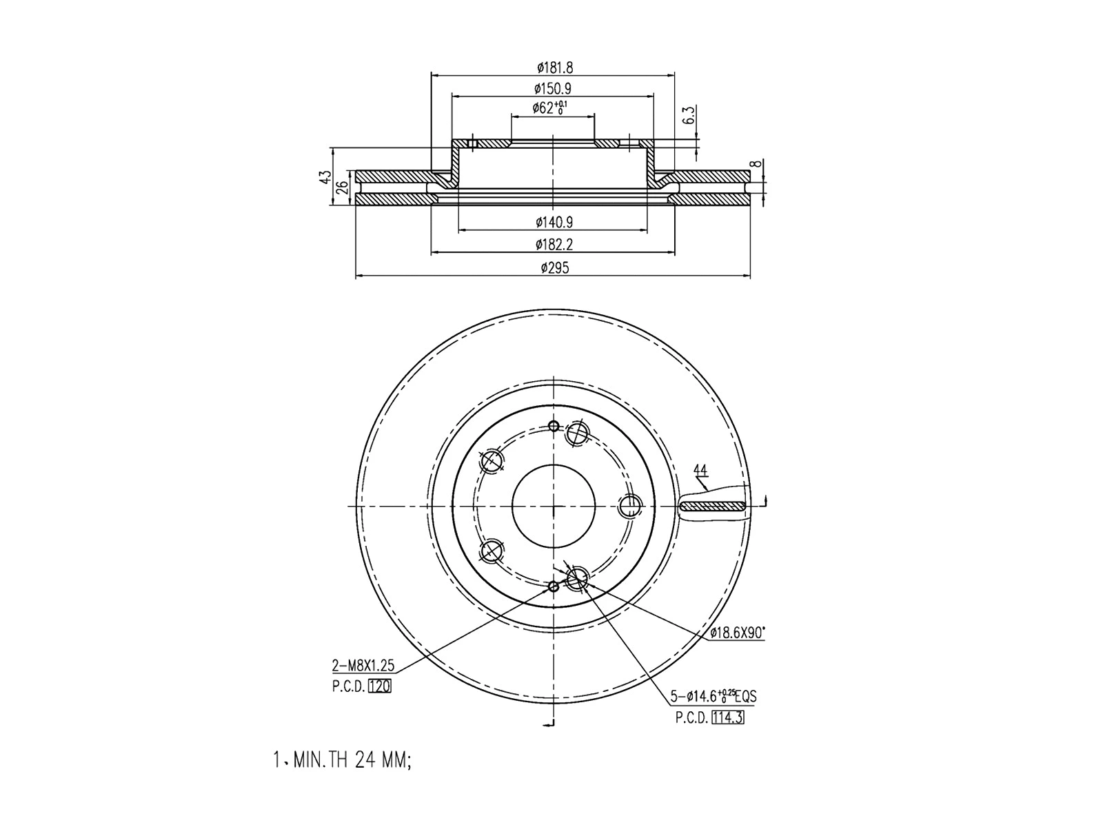 Brake Disc (AZMT-44-024-1214)