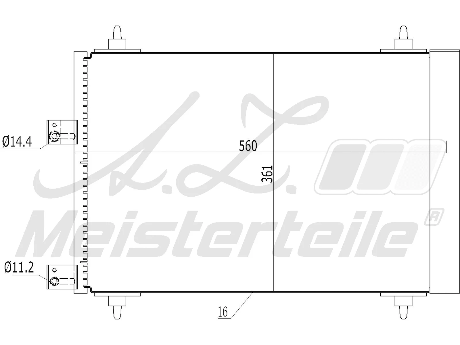 Condenser, air conditioning (AZMT-45-030-1043)