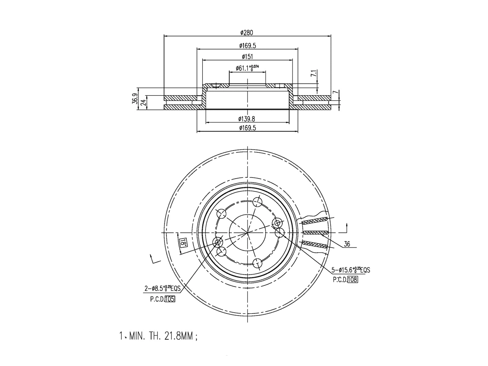 Brake Disc (AZMT-44-024-1068)