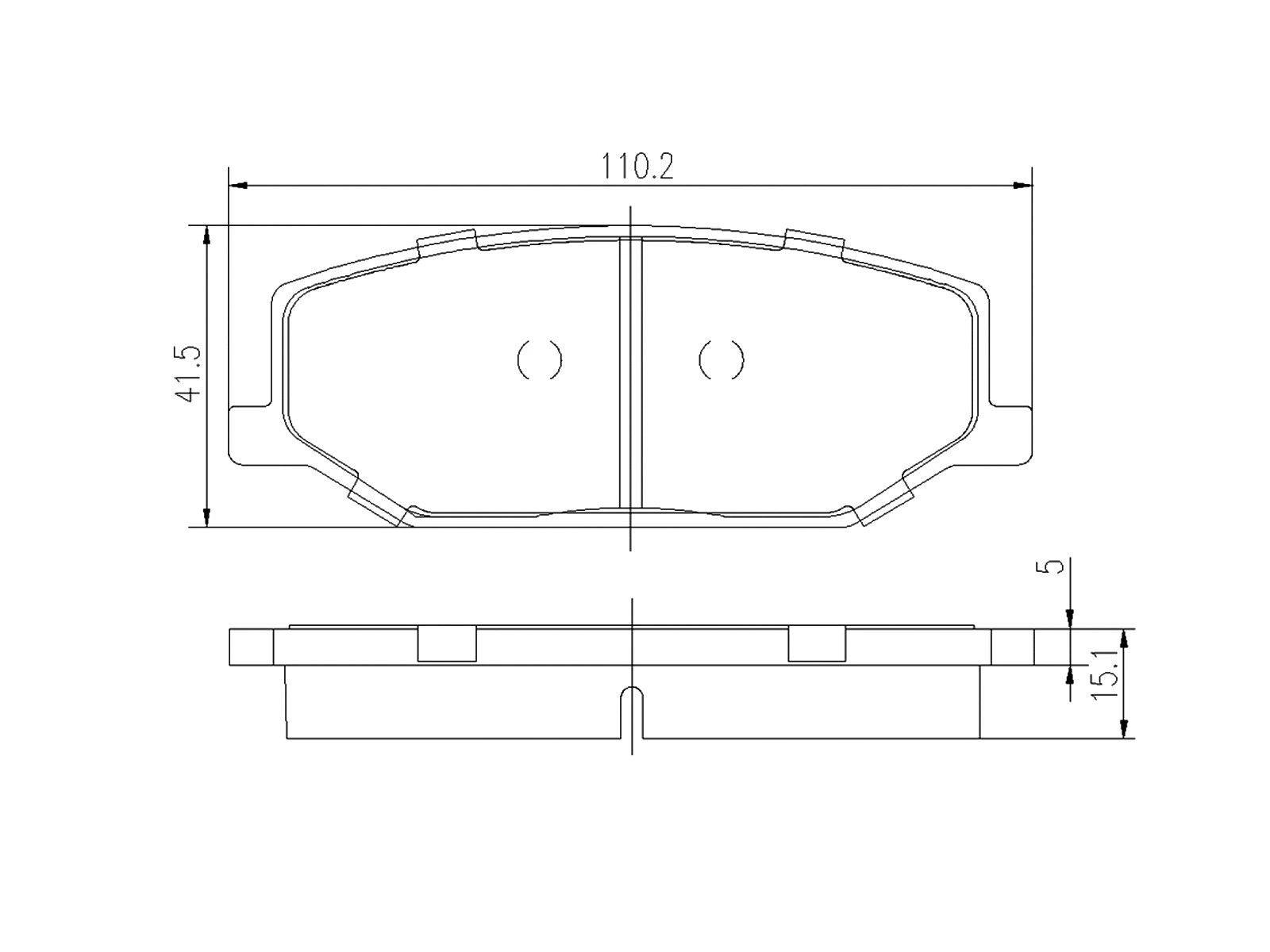 Brake Pad Set, disc brake (AZMT-44-022-1288)