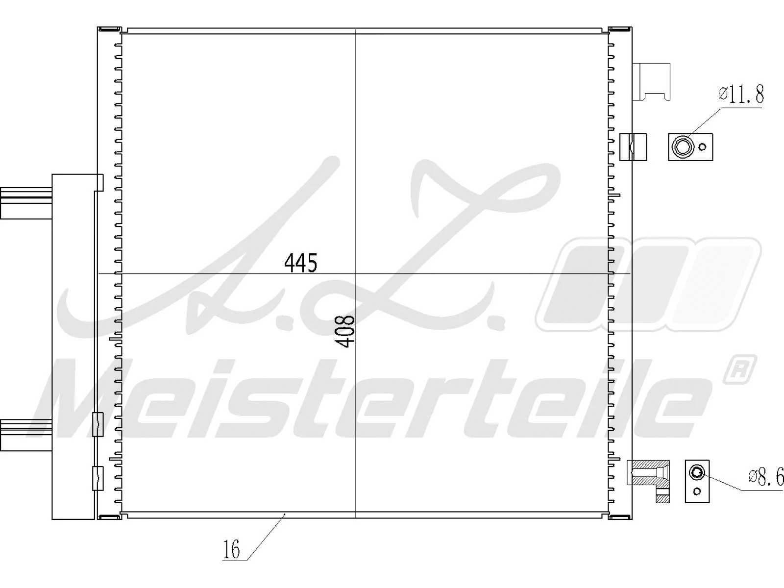 Condenser, air conditioning (AZMT-45-030-1325)