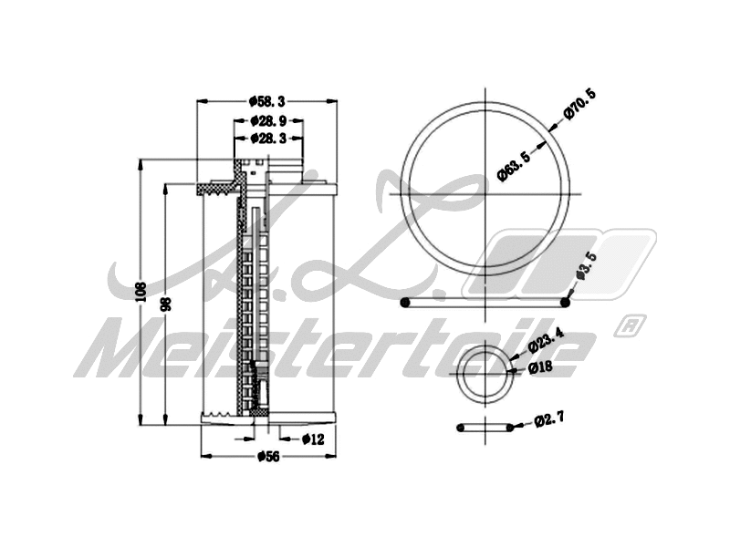 Hydraulic Filter, automatic transmission