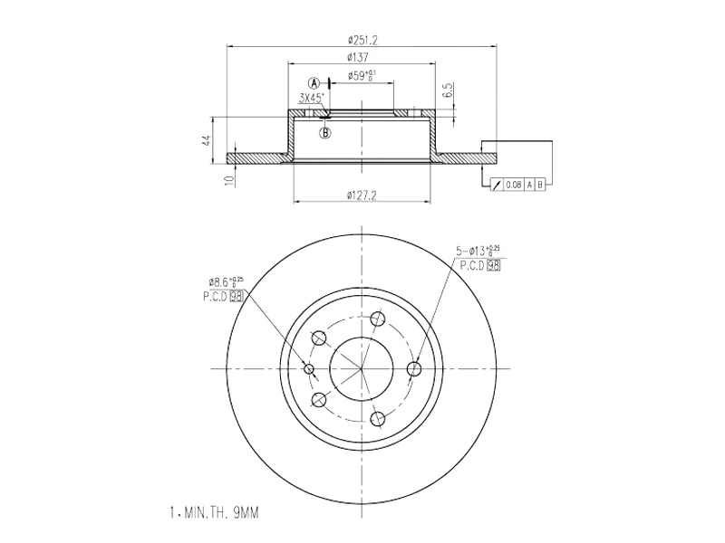 Brake Disc (AZMT-44-024-1009)