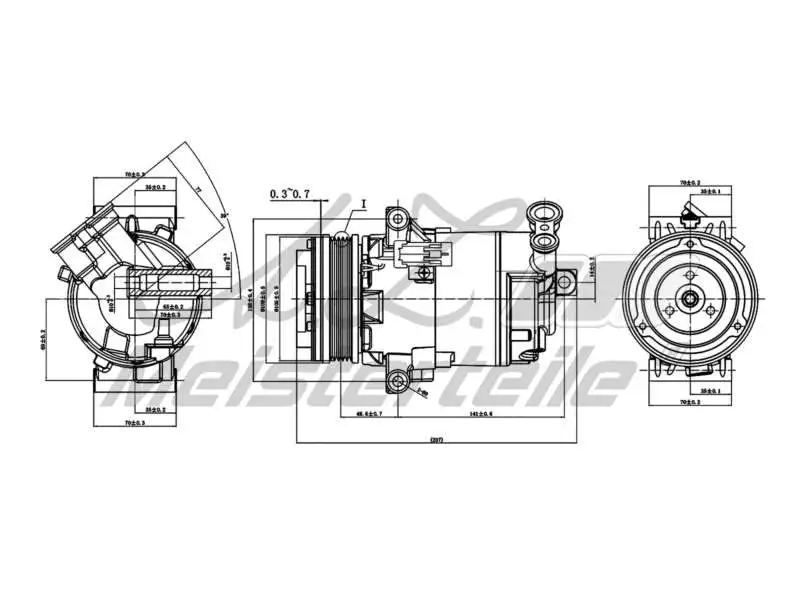 Compressor, air conditioning (AZMT-45-041-1021)