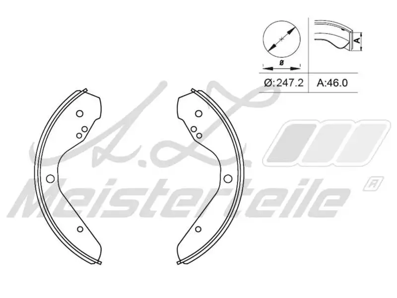 Brake Shoe Set (AZMT-44-026-1325)