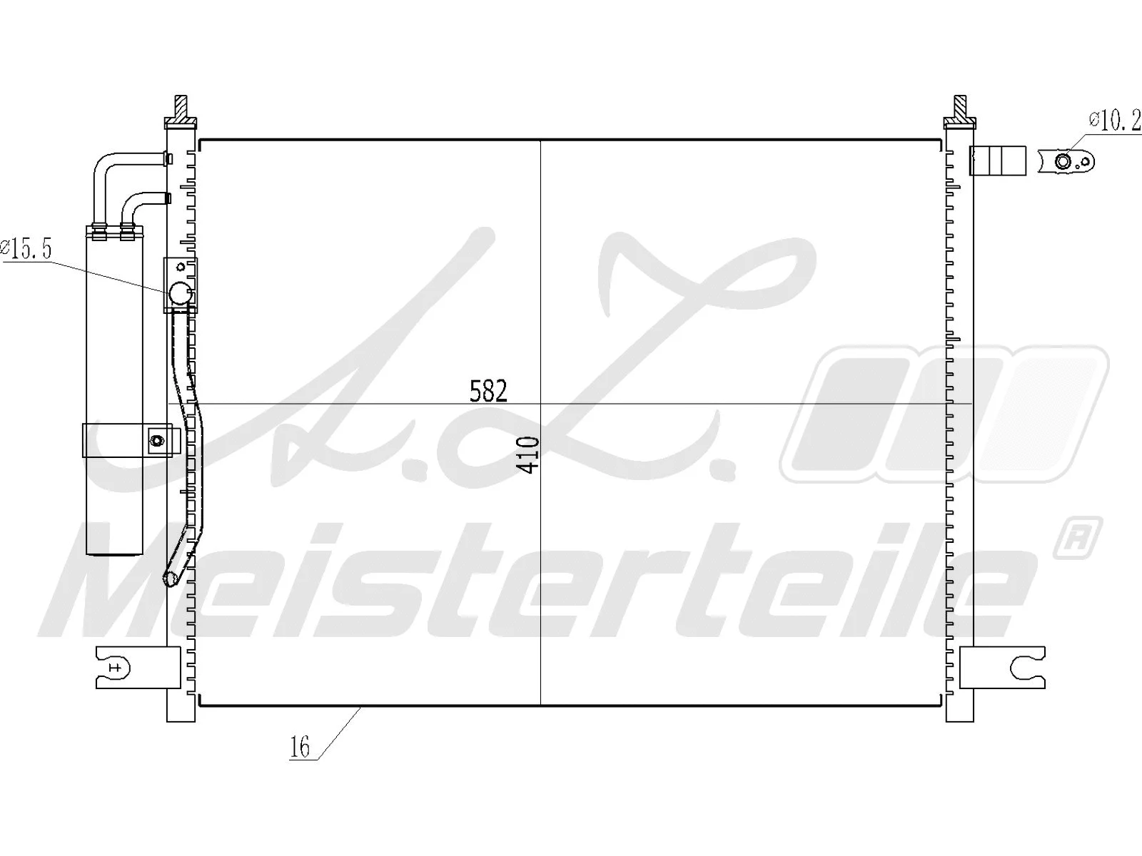 Condenser, air conditioning (AZMT-45-030-1113)