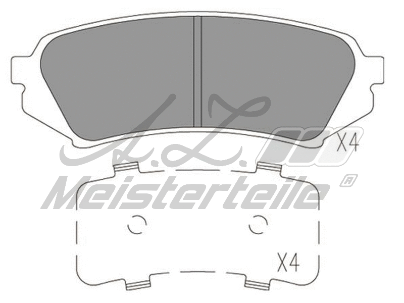 Brake Pad Set, disc brake (AZMT-44-022-1700)