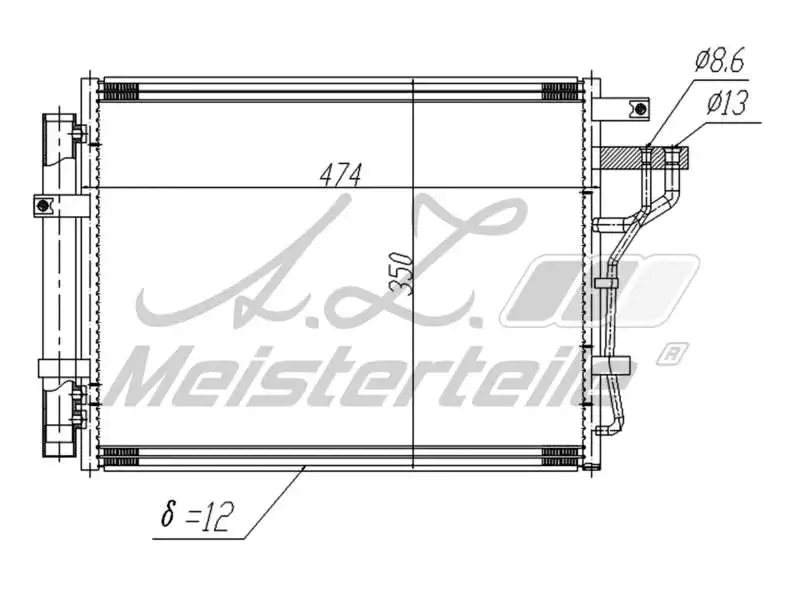 Condenser, air conditioning (AZMT-45-030-1631)