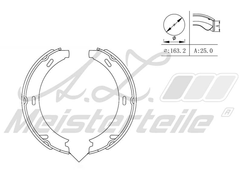Brake Shoe Set (AZMT-44-026-1322)