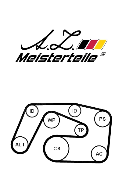 V-Ribbed Belt Set (AZMT-20-030-1034)