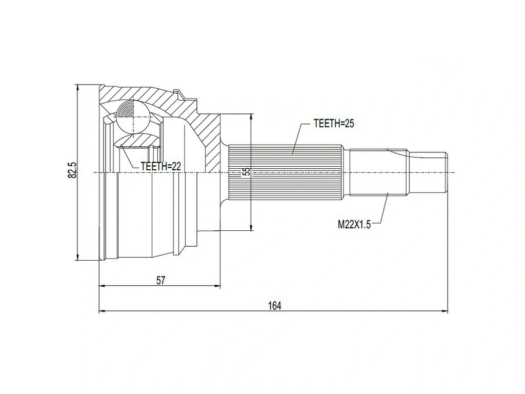 Joint Kit, drive shaft (AZMT-43-030-1098)