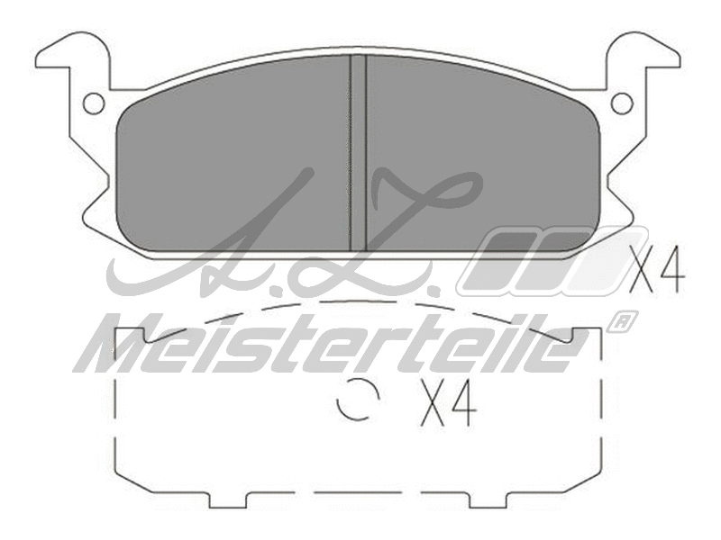 Brake Pad Set, disc brake (AZMT-44-022-2655)