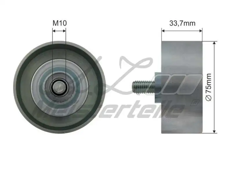 Deflection/Guide Pulley, V-ribbed belt (AZMT-20-031-2159)