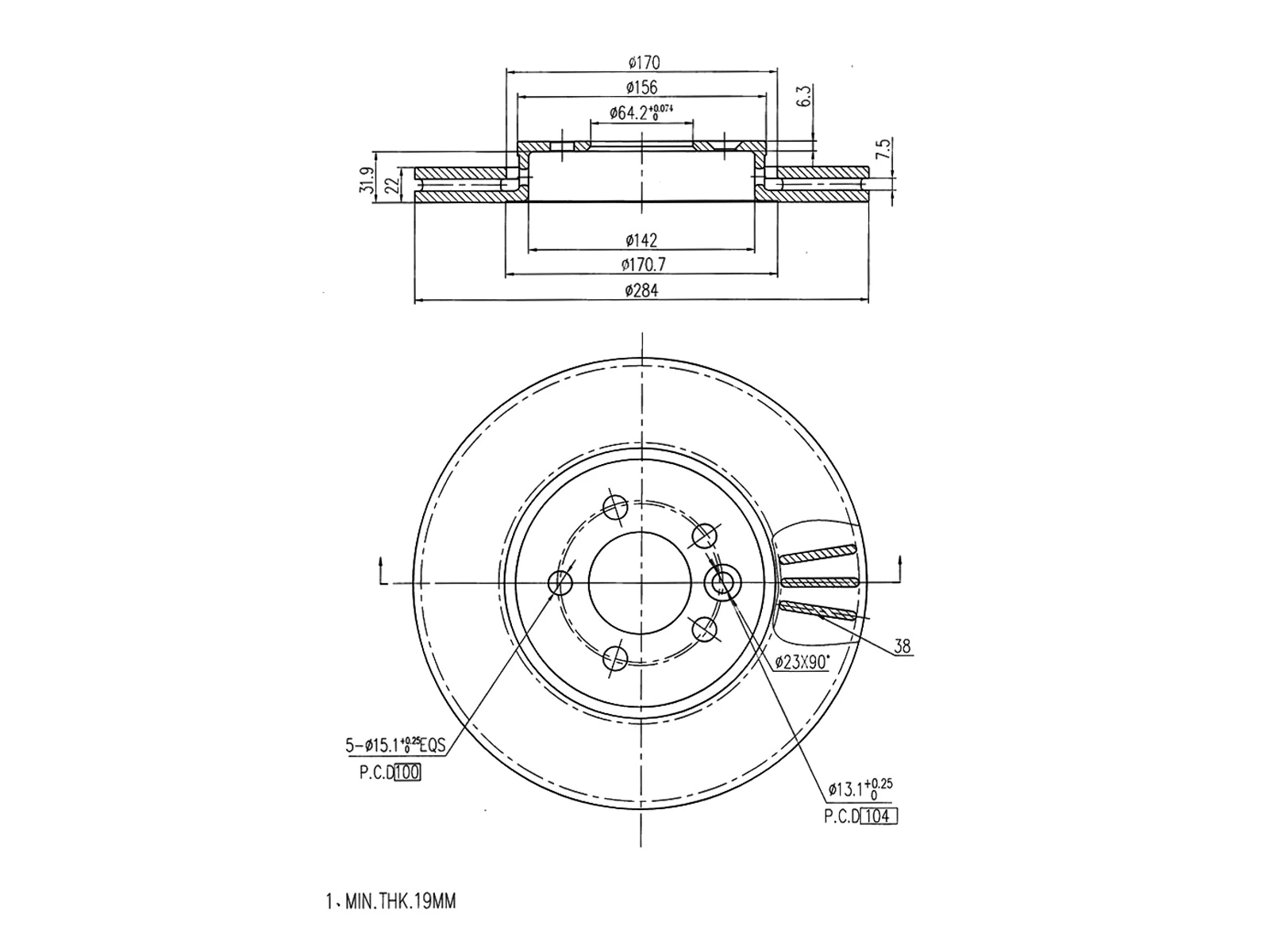 Brake Disc (AZMT-44-024-1045)