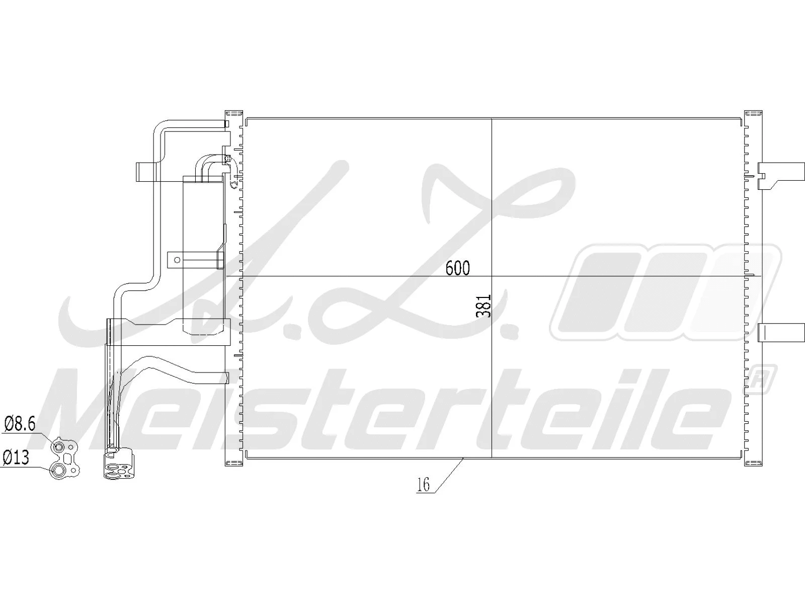 Condenser, air conditioning (AZMT-45-030-1107)