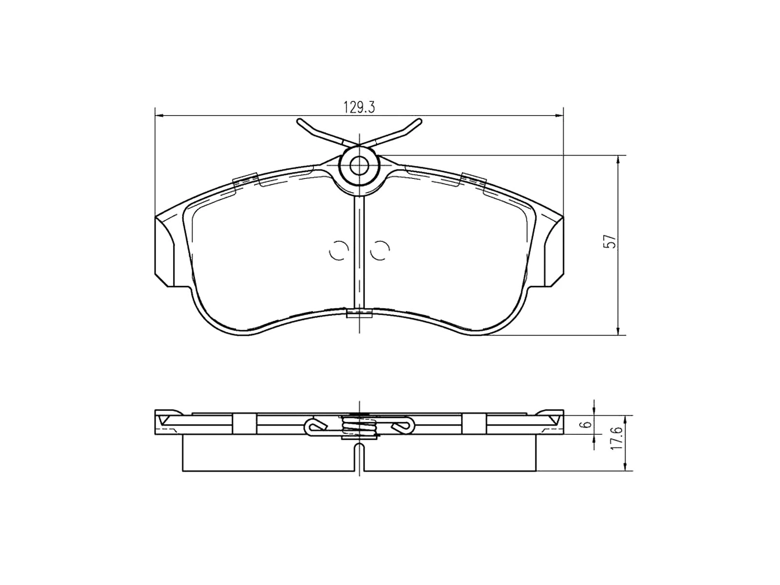 Brake Pad Set, disc brake (AZMT-44-022-1372)