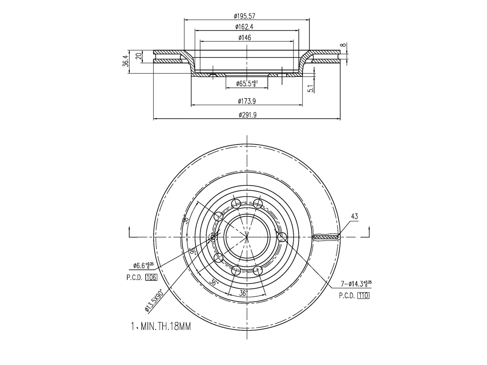Brake Disc (AZMT-44-024-1177)