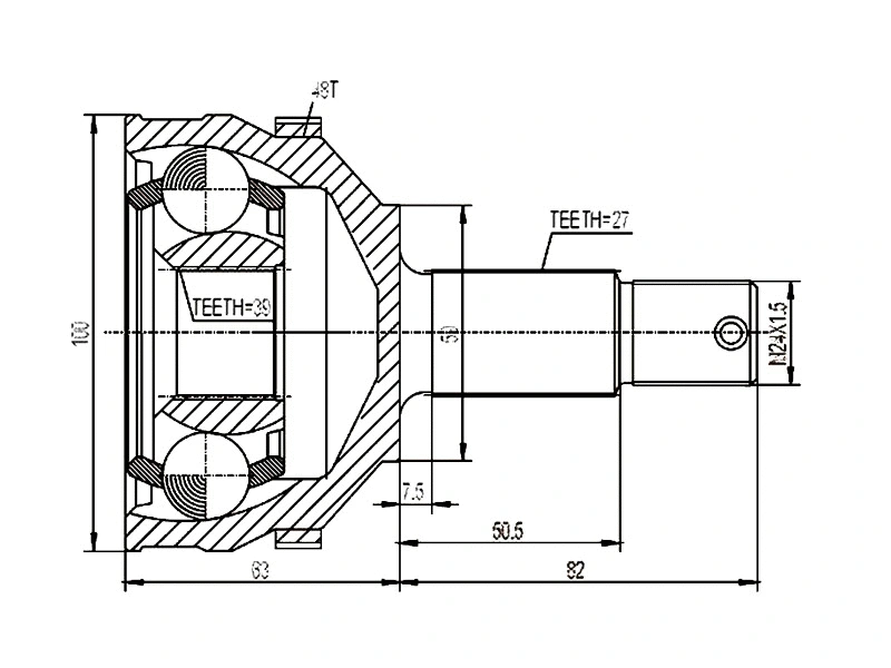 Joint Kit, drive shaft (AZMT-43-030-1074)