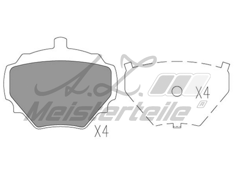 Brake Pad Set, disc brake (AZMT-44-022-1629)