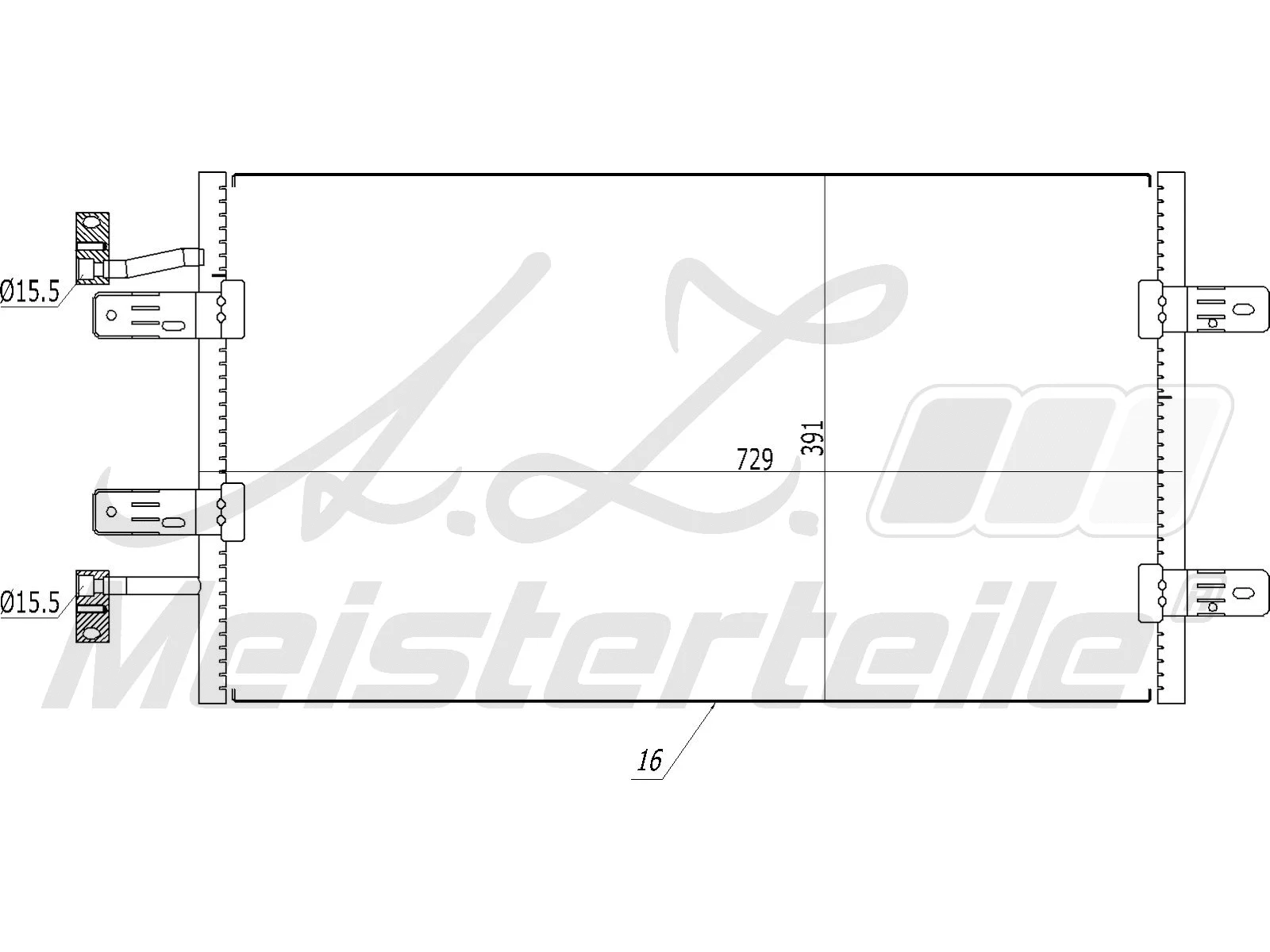 Condenser, air conditioning (AZMT-45-030-1446)