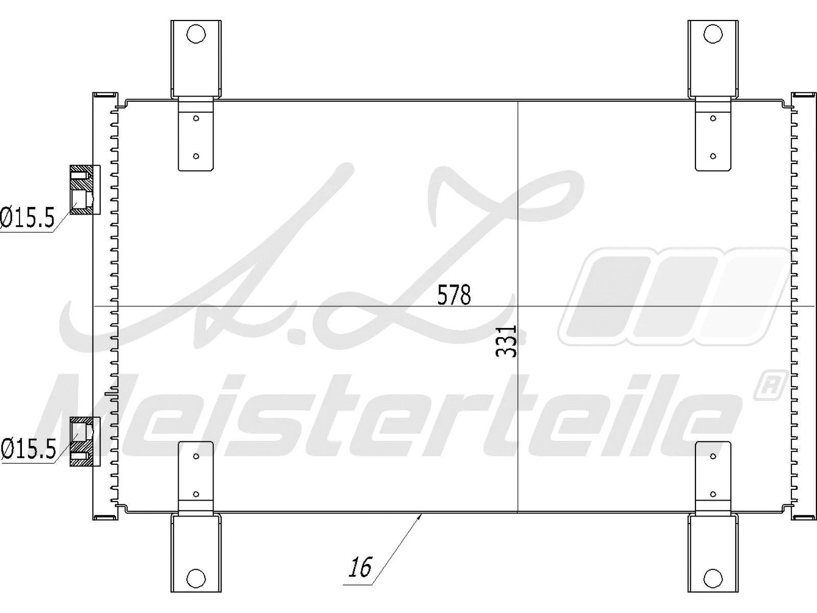 Condenser, air conditioning (AZMT-45-030-1331)